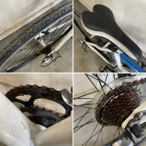 86□岐阜発　△DAINICHI/ROADMARK/クロスバイク/2×7段変速/走行確認/グリップベタつき有り/自転車/防犯有り/現状品　R5.4/13□