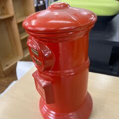 【リサイクルショップどりーむ鹿大前店】No.7363 　貯金箱　郵便ポスト　アンティーク風　昭和レトロ　底ぶた無しの画像