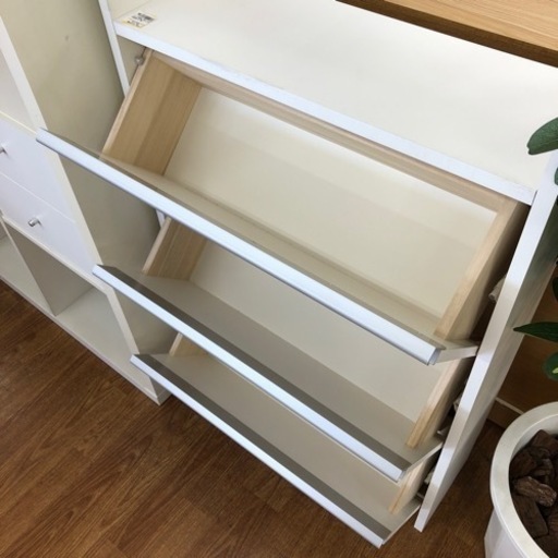 アウトレット品 未使用 ホワイトカラーのランドリー収納お売りします！