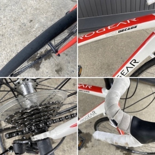 87●PRO GEAR DECADE ロードバイク　2×7段変速 走行確認 サドル破れあり 岐阜発 R4.8/22