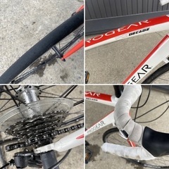 87●PRO GEAR DECADE ロードバイク　2×7段変速 走行確認 サドル破れあり 岐阜発 R4.8/22の画像