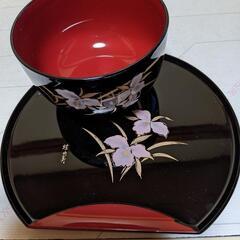 値下げ！漆椀・工芸品　小林盆舗　ポケットティッシュ付きの画像