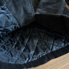 ジャケット　Lサイズ　チェック　焦茶色　無印コーデュロイコートの画像