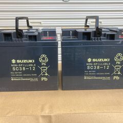 激安処分品！セニアカー用バッテリー（２個セット）