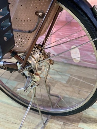 ❸5772子供乗せ電動アシスト自転車ブリヂストン22/26インチ良好バッテリー 