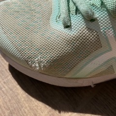 〈ASICS〉グリーンのスニーカー20センチの画像