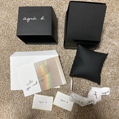 アニエスベー　時計用ギフトボックス、ギフトカード