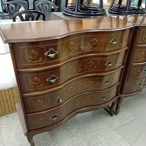 北欧調4段収納家具 ブラウン ※2400010241932