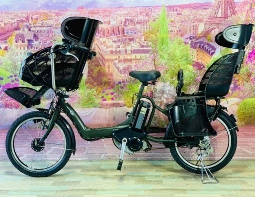 ❶5746子供乗せ電動アシスト自転車YAMAHA 20インチ良好バッテリー