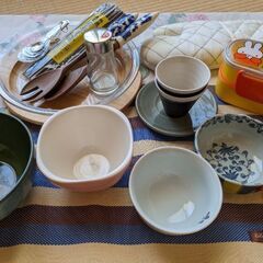 おひとり様食器セット☆ランチもディナーもアウトドアも☆未使用品あり