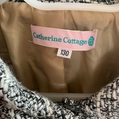 130サイズ女の子　後ろリボンがかわいいコートの画像