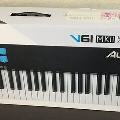 アレシス　V61 MKII 、Alesis USB MIDIキーボードコントローラー61鍵、DTM、ベロシティセンシティブキー, ポータブル, アルペジエーター内蔵の画像