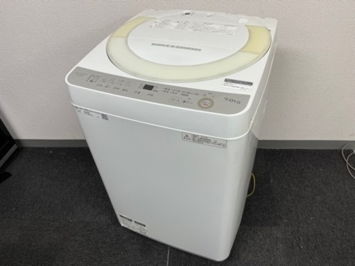 SHARP シャープ 全自動電気洗濯機 ES-GE7B-W 2018年製