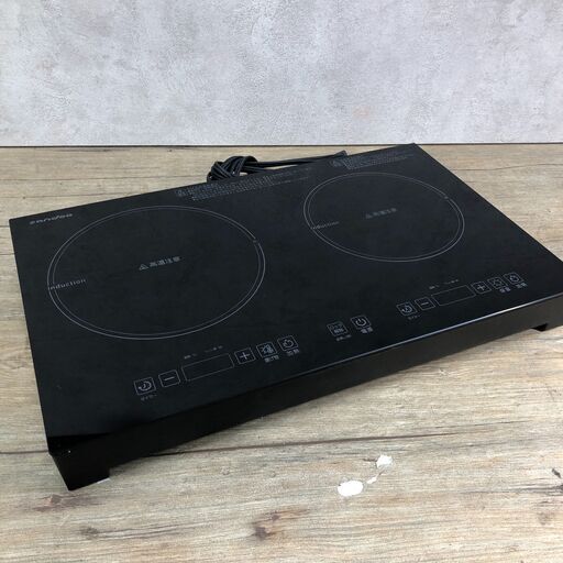 10/15 終 Sandoo IH調理器 2口 HA1911 黒 ブラック 調理器 キッチン 菊倉NS