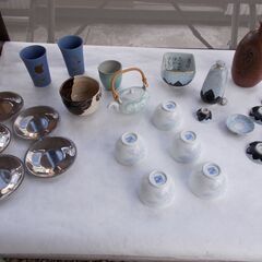 【値下げ】陶器類　抹茶・湯飲み茶碗　急須　酒徳利　小鉢　小皿　盃　中古