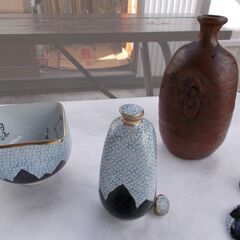 【値下げ】陶器類　抹茶・湯飲み茶碗　急須　酒徳利　小鉢　小皿　盃　中古の画像
