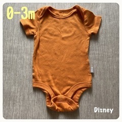 【47】ボディスーツ　オレンジ　0-3m