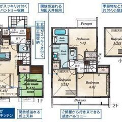 ◆閑静な住宅街にこだわりの新築一戸建てが誕生！開放感のある4LD...