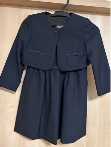 【ミルフィーユ】100cm ジャンパースカート・ボレロセット ネイビー