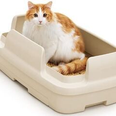 【メルカリにも出品中！】ニャンとも清潔トイレ　猫トイレ　本体　ト...