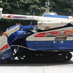 【SOLD OUT】イセキ コンバイン 5条刈 HF559G 59馬力 自動水平 ズームオーガ 実働214時間 デバイダ【簡易清掃/動作OK】【農機具でっく】【広島】【コンバイン】の画像