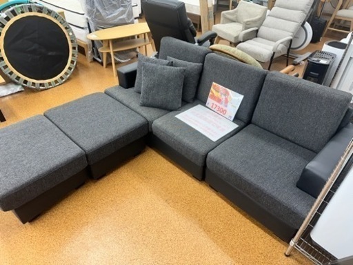 完売致しました！商品名   3人用ローソファ オットマン2個付き