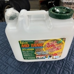 新品未使用 20L コック付きポリタンク 水用