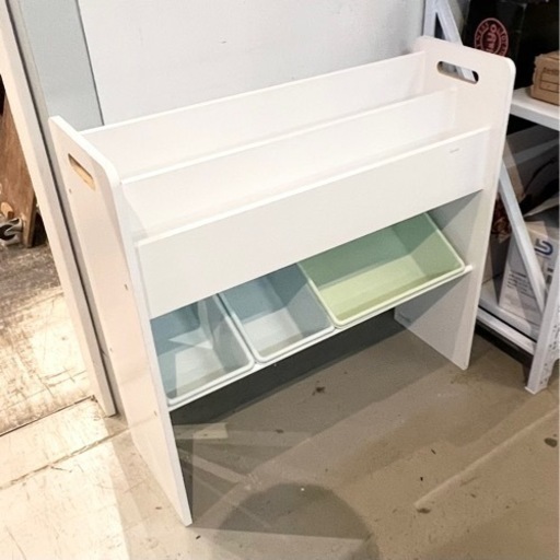 絵本ラック 本棚 ブックラック おもちゃ収納 84×29×81cm