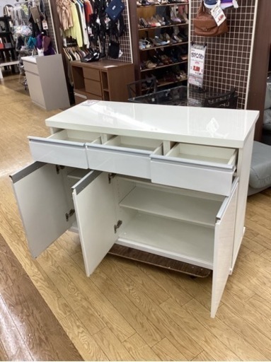 KJ-18【新入荷　リサイクル品】ニトリ　BARカウンター　白
