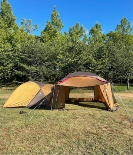 エントリーパックTS とポールセット ウッドロールテーブル ベアボーンズランタン