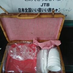 籐製品ピクニックカバン