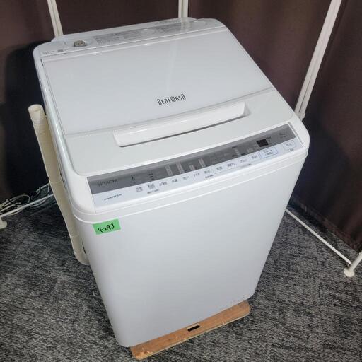 ‍♂️売約済み❌4293‼️配送設置は無料‼️最新2021年製✨日立 ビートウォッシュ 8kg 洗濯機
