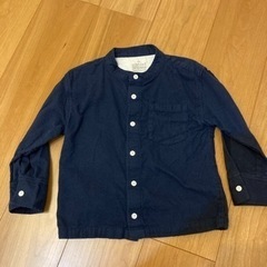 【子供服　110センチ　紺色】無印　一回袖を通しただけ