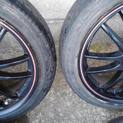 軽自動車用　１６インチ　BADX S-HOLD LAGUNA BR 5.5J +48 PCD100 ブラック 　レッド　 手渡し歓迎 の画像