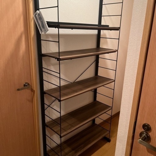 極美品　組み立て式　木製　棚　キャビネット　ラック　5段