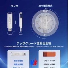 【未使用品】【2023新登場】DETROVA USBメモリ 512GB 2-IN-1 USB3.0・Type-C メモリー 大容量フラッシュメモリの画像