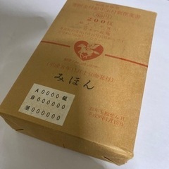 みほん 年賀はがき ① 平成9年 寄付金付お年玉付郵便葉書 絵入り年賀 水鳥公園と大山 鳥取 55円 200枚 撮影用開封 年賀状 みほん字入 見本の画像