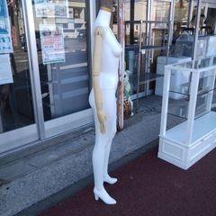 万代店　全身マネキン トルソー　ディスプレイ　指·腕関節可動　高さ163㎝の画像
