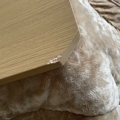 ニトリ　こたつ　120 長方形　ナチュラル　布団付きの画像