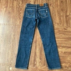 エドウィン edwin レディース デニム ストレート ジーンズ ワイドパンツの画像