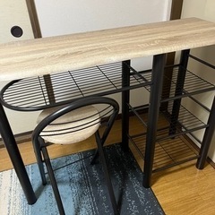【お譲り先決定】テーブル椅子2脚セットの画像