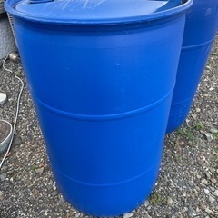 200ℓポリドラム缶　プラスチック　雨水タンク、貯水タンクの画像