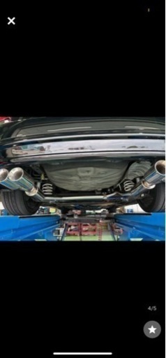 中古 NS製 ZVW30 30系プリウス 前期 後期 ハーフステンレス製 サイレンサー付きマフラー 真円4本出し　30プリウス 左右