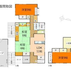 指宿市十町【売家】ソーラーパネル付温泉引込あり木造2階建4LDK+ガレージ600万円 - 指宿市