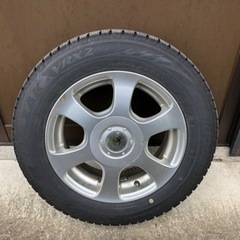 【さらに値下げ】スタッドレスタイヤ４本セットアルミホイール165/70R14 VRX2の画像