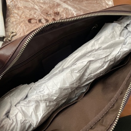 新品 レア品COACH ビジネスバッグ ショルダー 2way オールレザー ロゴ