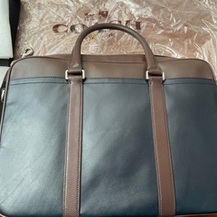 新品 レア品COACH ビジネスバッグ ショルダー 2way オールレザー ロゴの画像