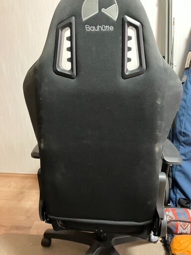  Bauhutte ( バウヒュッテ ) ゲーミングチェア G-530-BK ファブリック リクライニング