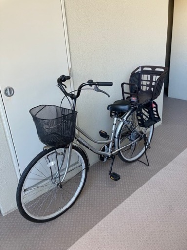 ！お取引成立！ママチャリ　ギア　チャイルドシート設置