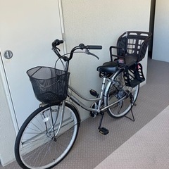 ！お取引成立！ママチャリ　ギア　チャイルドシート設置